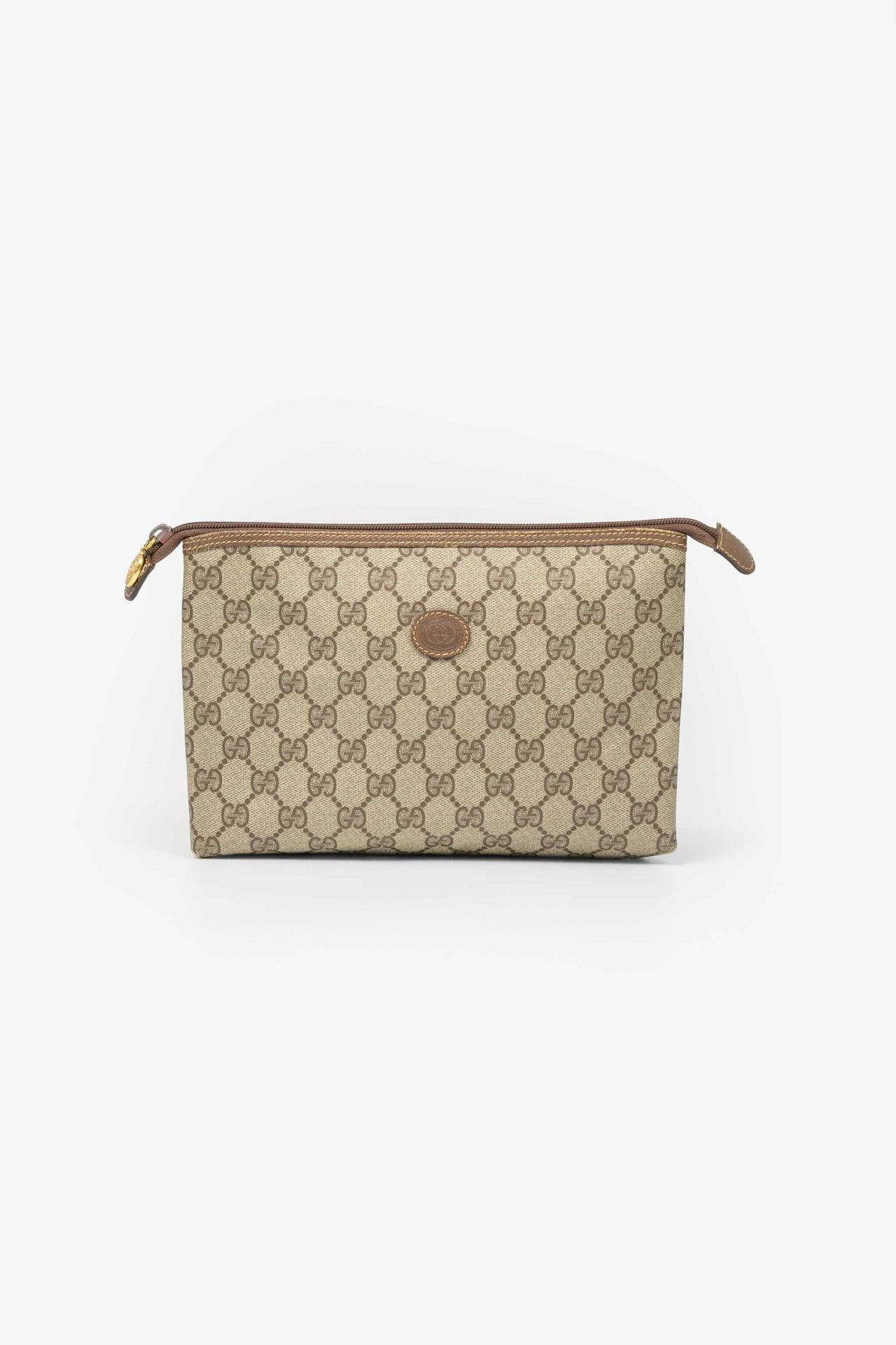 gucci gg supreme interlocking g beauty case toalettmappe