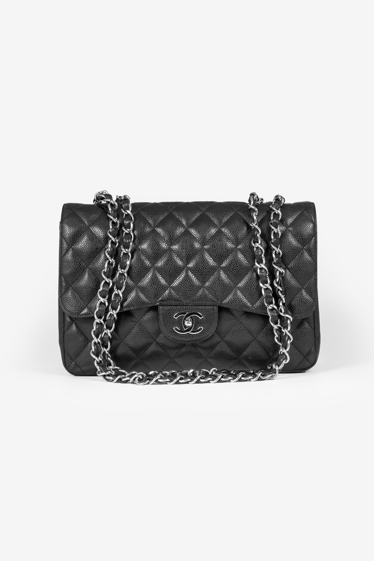 chanel caviar single flap jumbo
