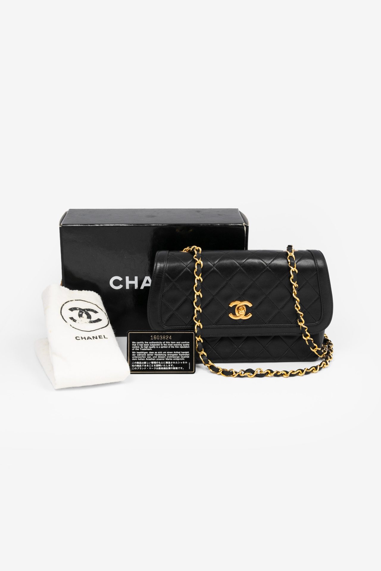 Chanel Single Flap Bag Small GHW full original set