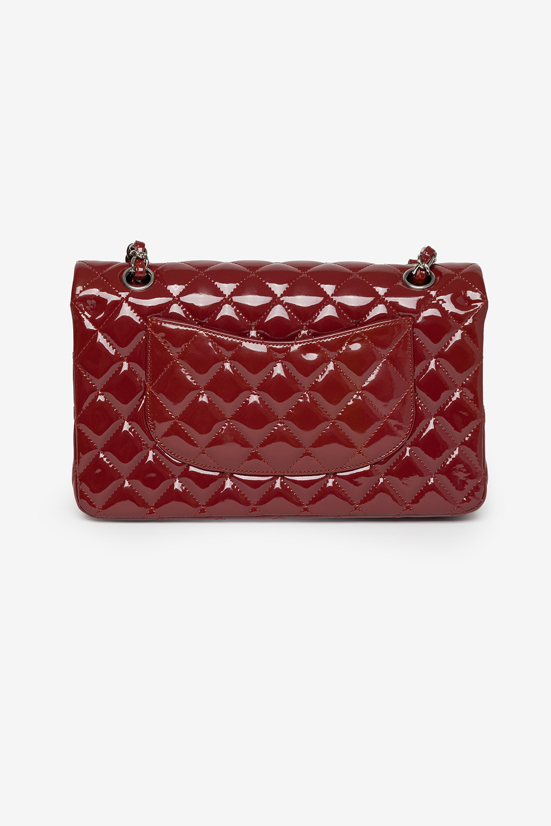 chanel medium back pocket patent
