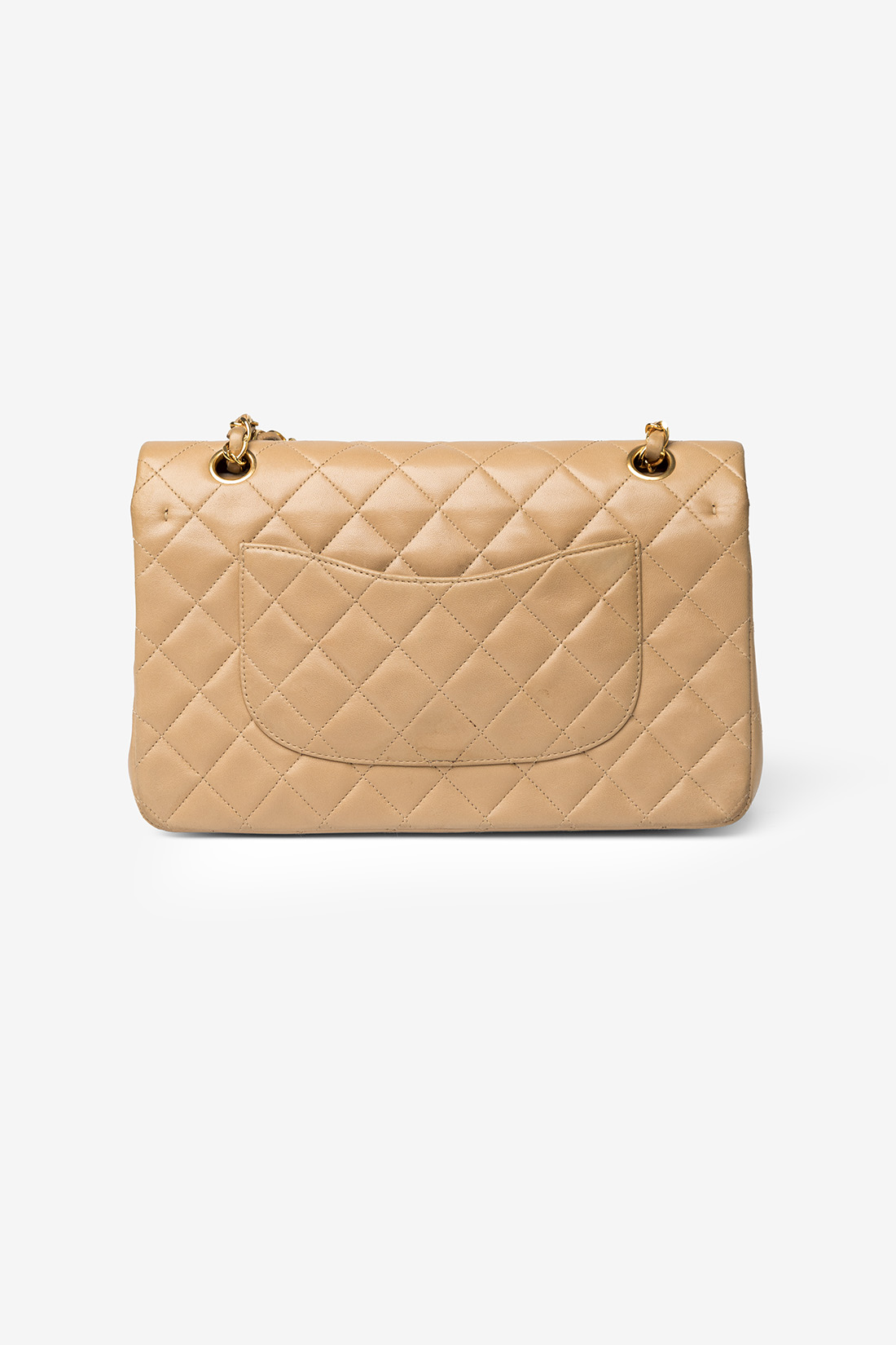 Chanel Classic Double Flap Medium Beige GHW - Bilde 5