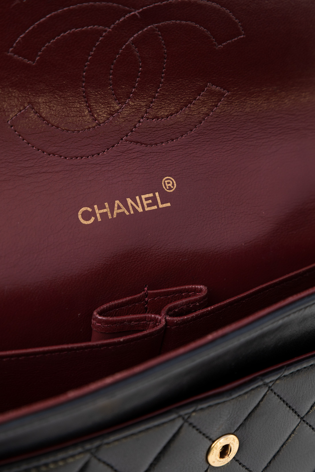 chanel stamp gold