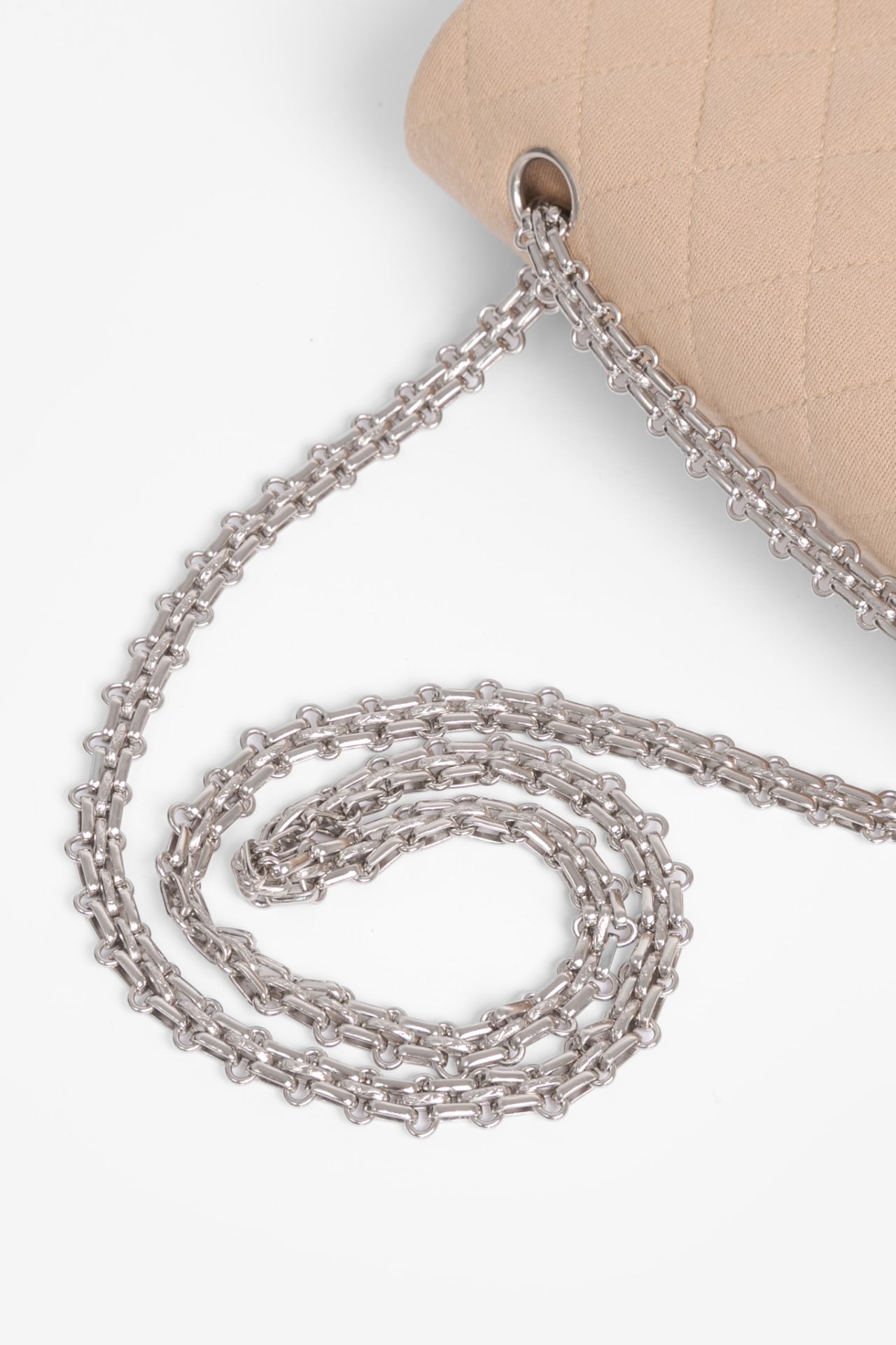 chanel reissue silver hardware chain