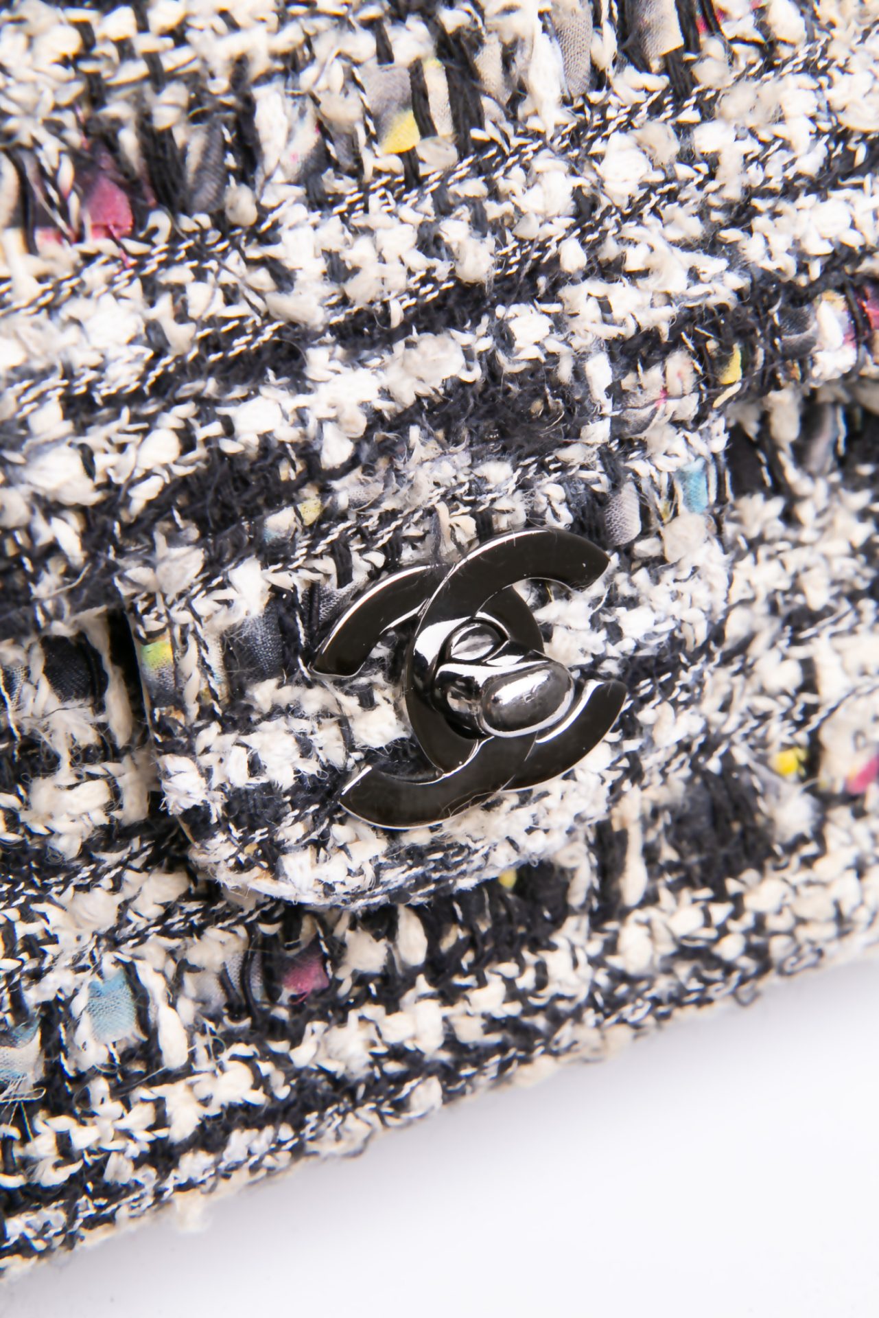 Chanel Classic Double Flap Medium Tweed Bag - Bilde 3