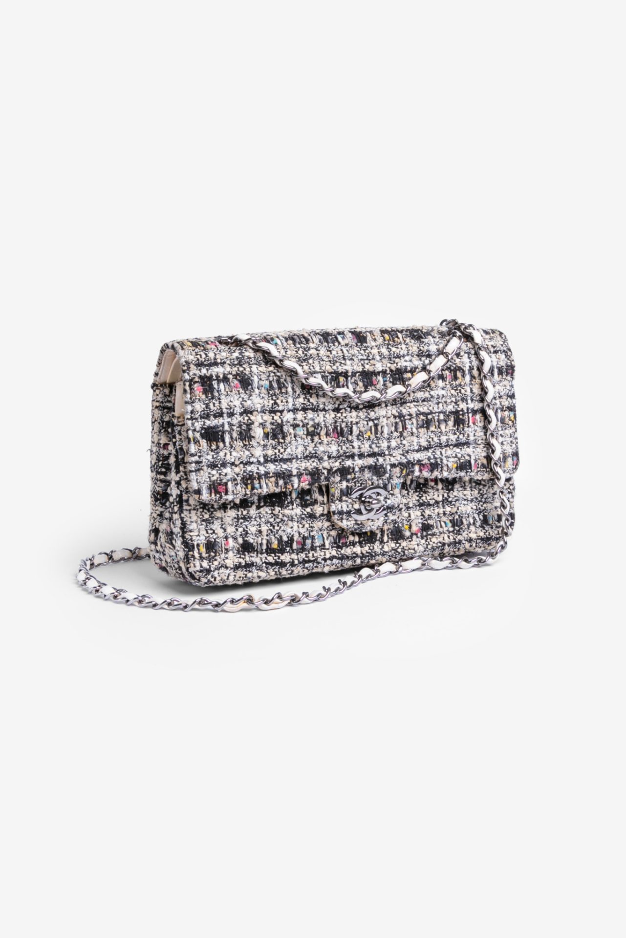 Chanel Classic Double Flap Medium Tweed Bag - Bilde 2