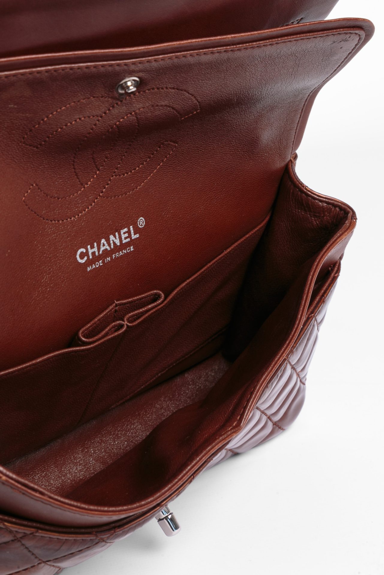 chanel double flap interior