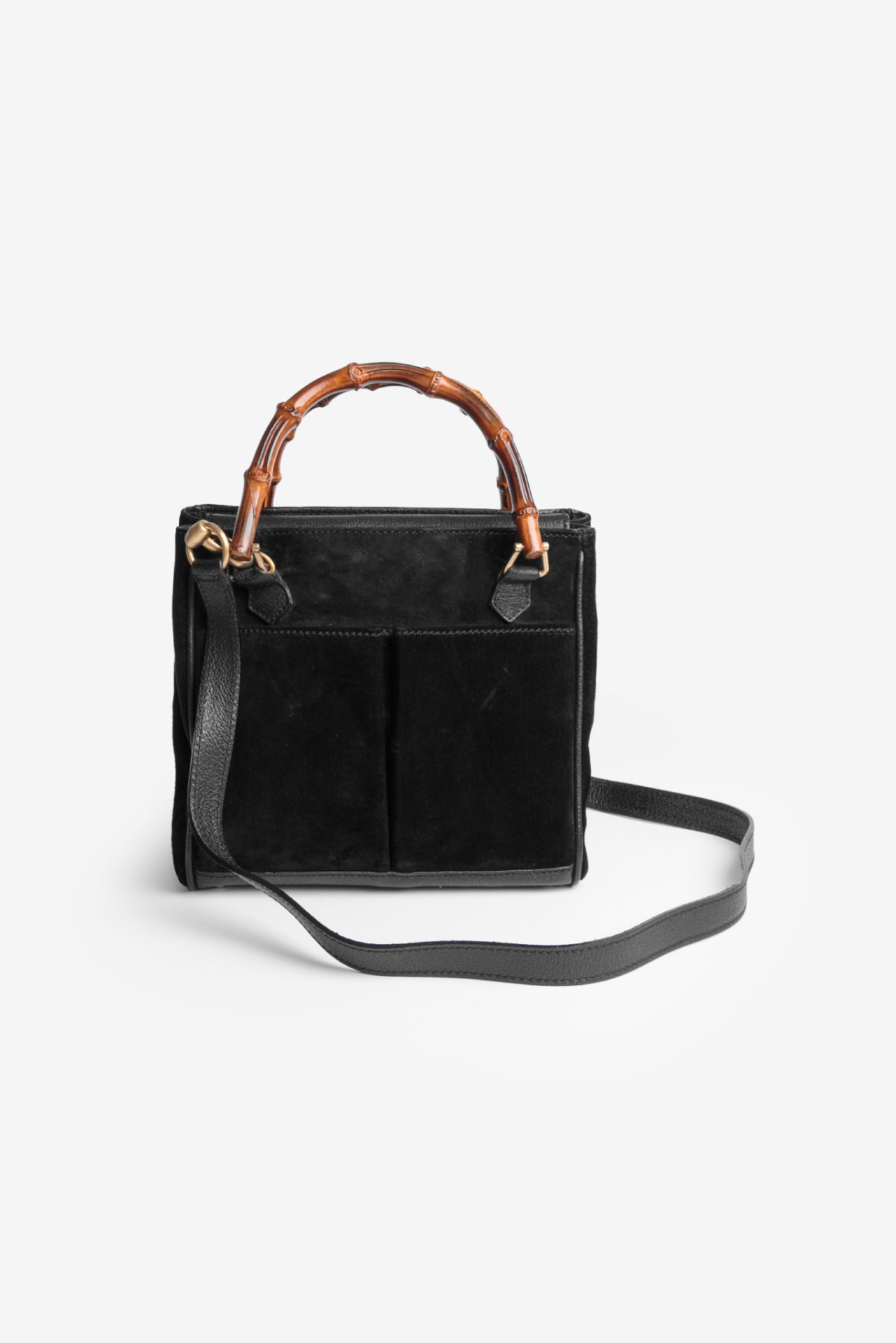 Gucci Bamboo Suede Bag Small | CHOUCHOU.NO