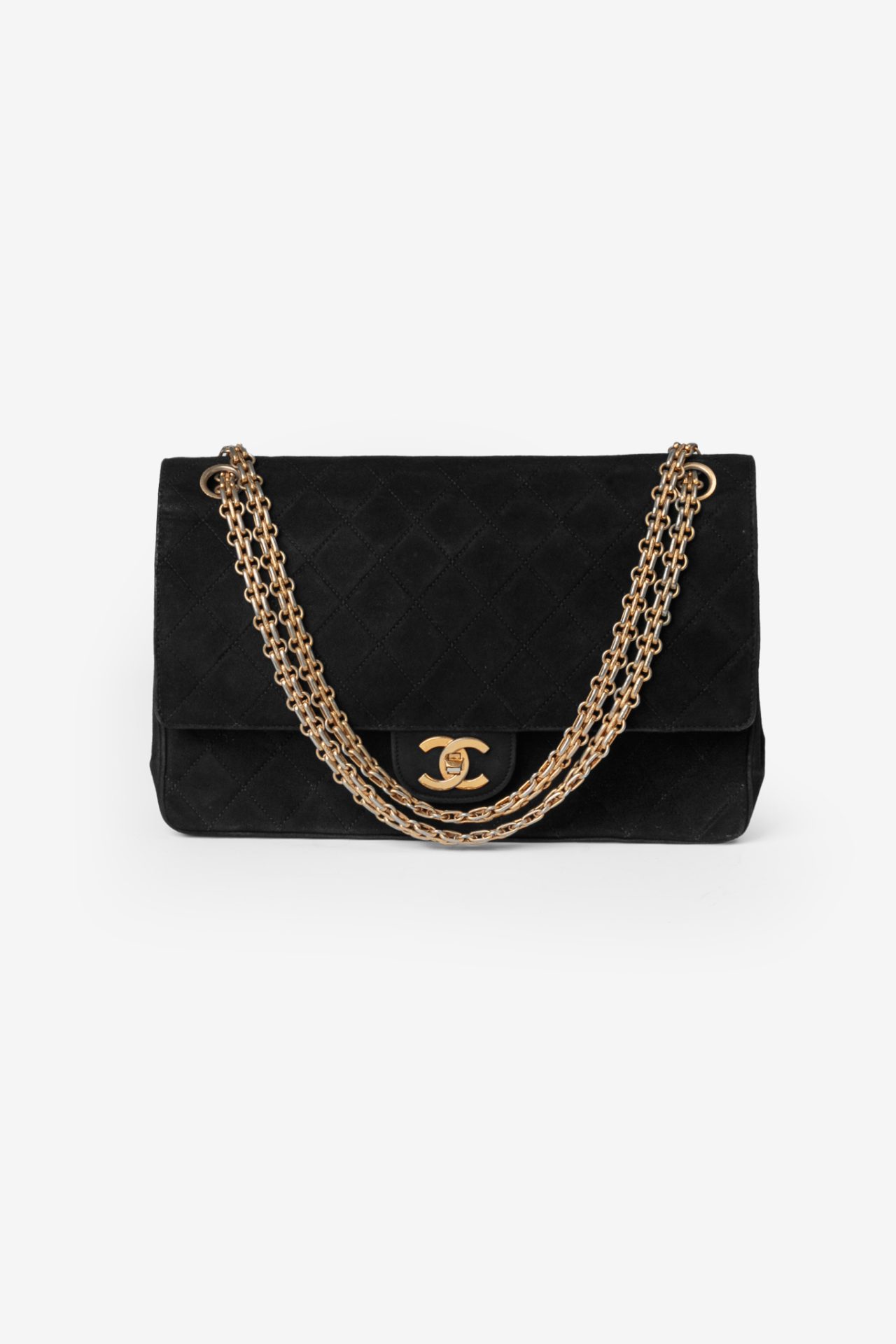 chanel classic double flap medium suede