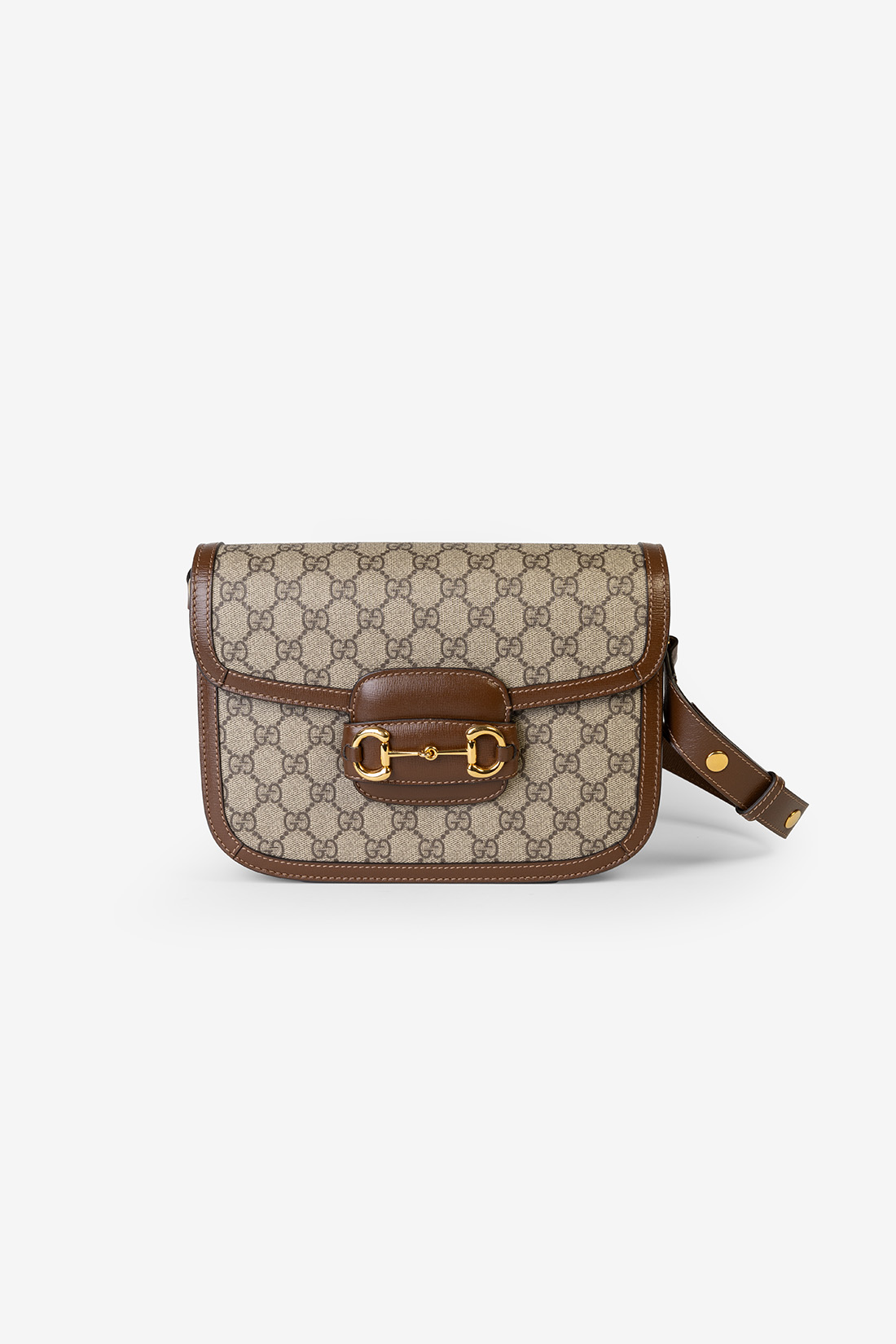 gucci horsebit bag brown gg