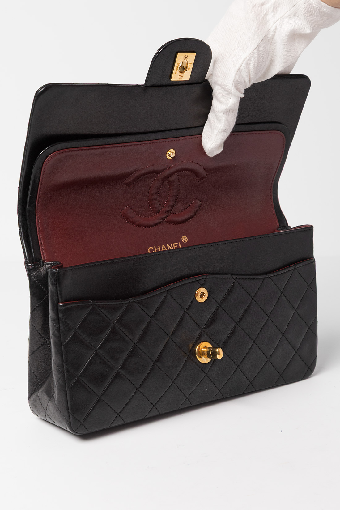 chanel bag inside