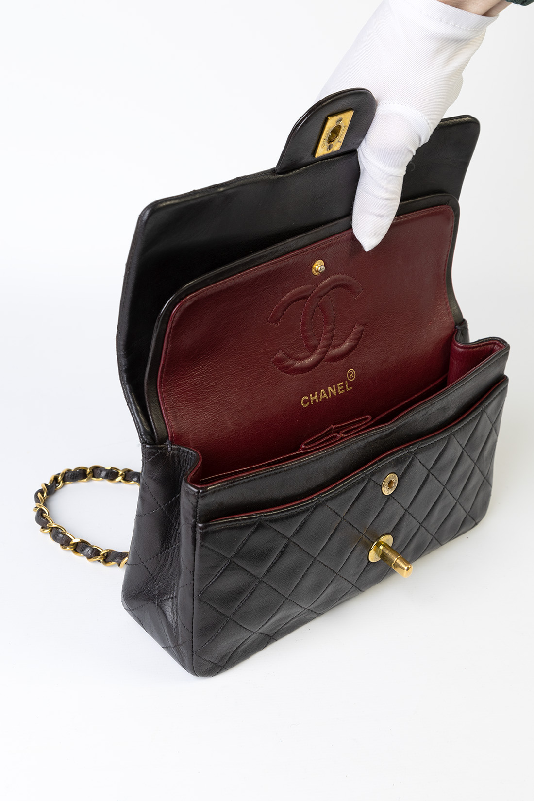 chanel bag inside