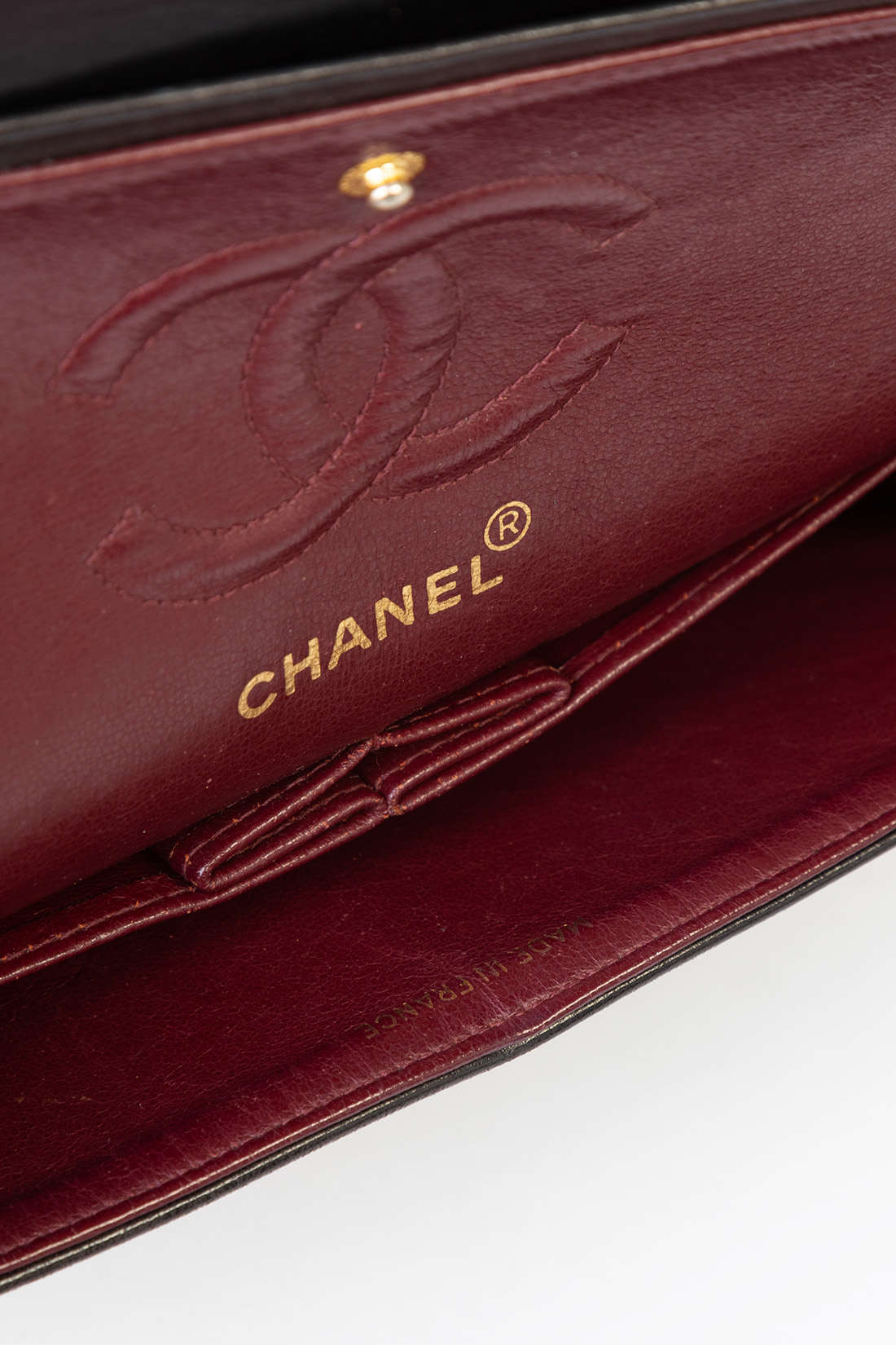 chanel stamps gold