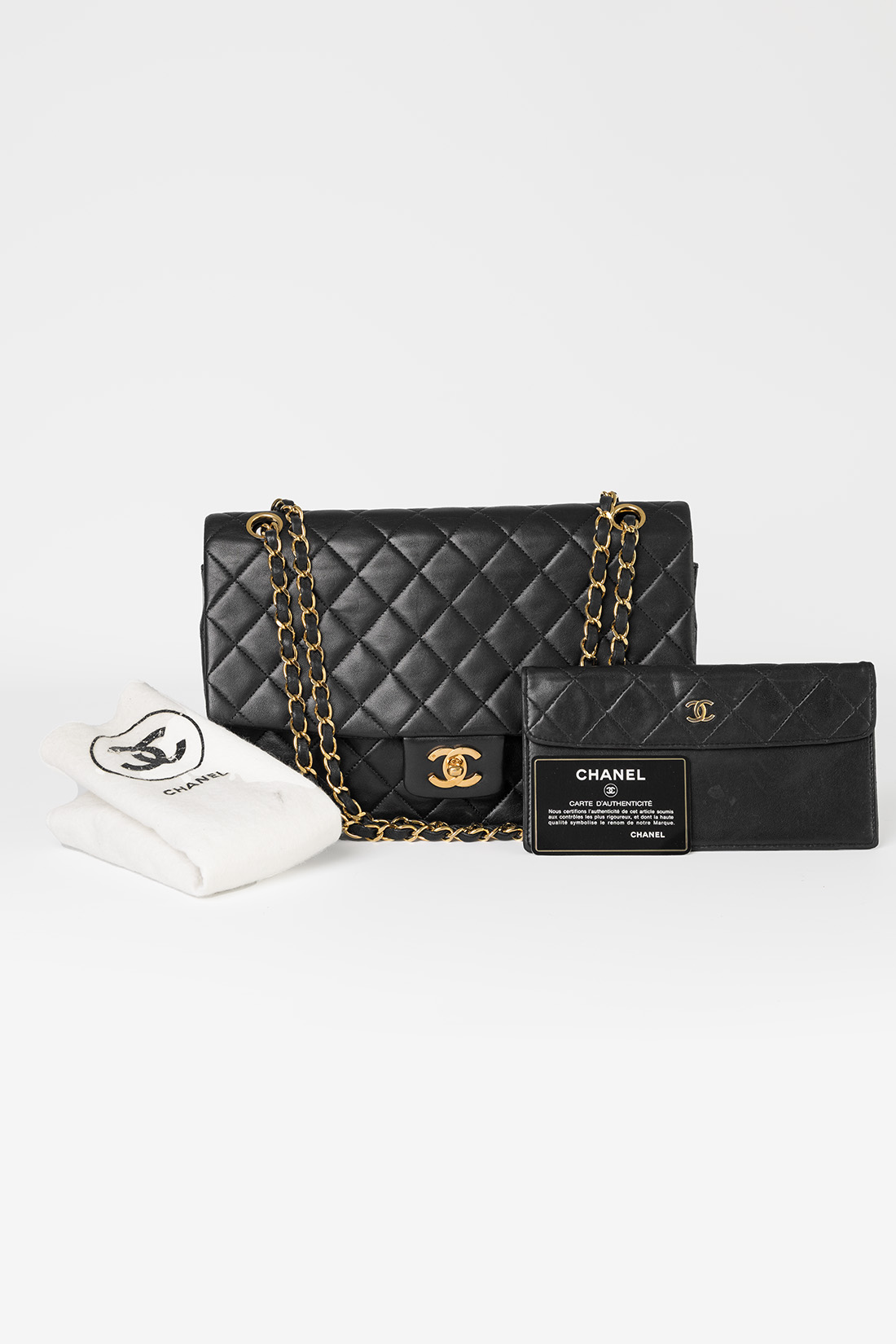 chanel classic large bag with wallet