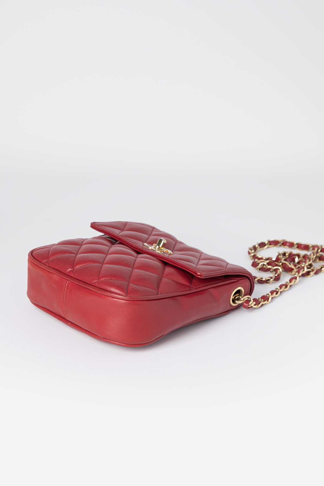 chanel red mini