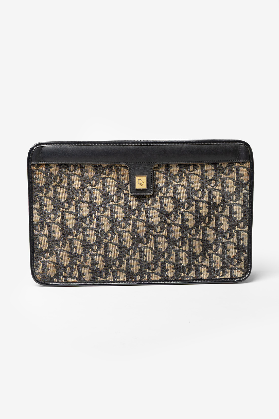 vintage dior clutch canvas
