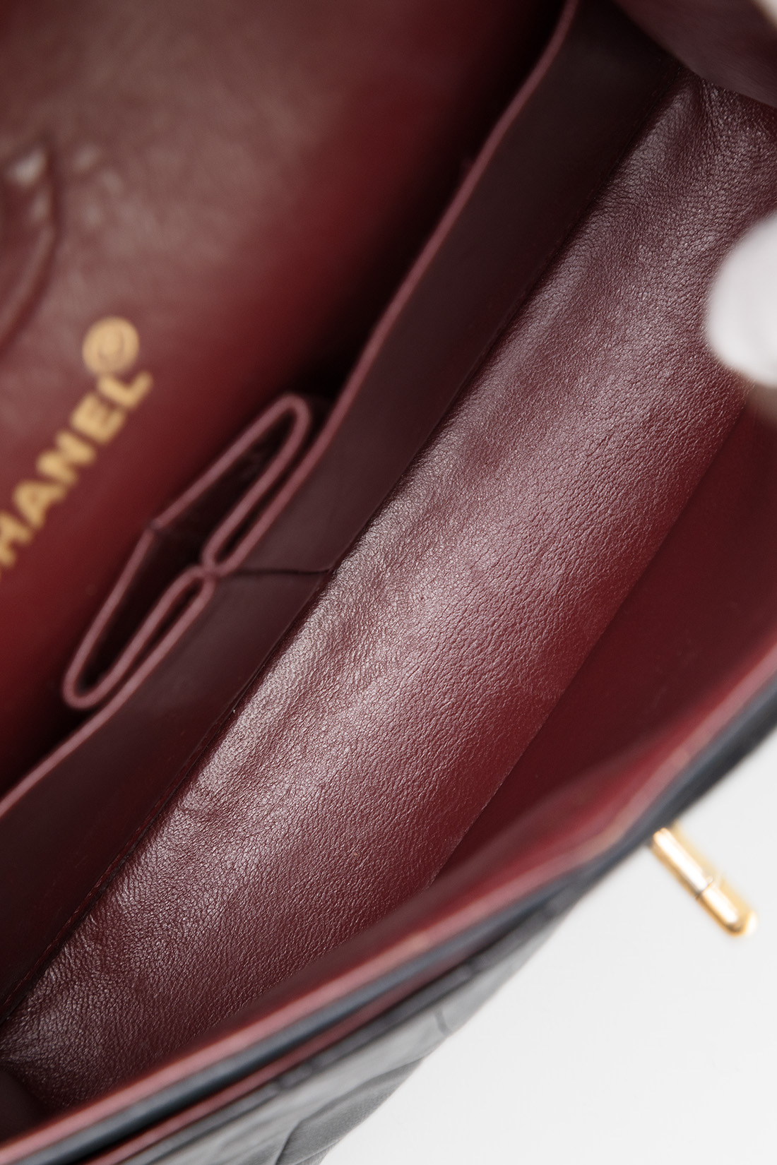 inside vintage chanel bag