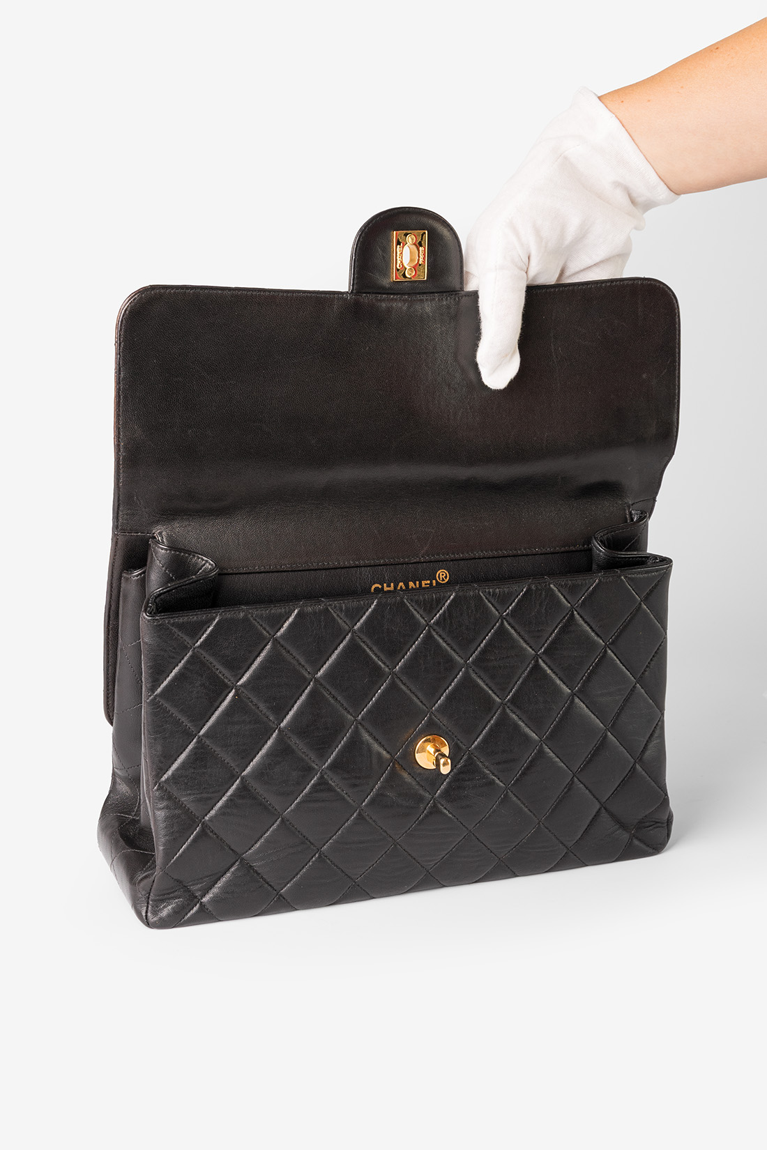 chanel bag double face open