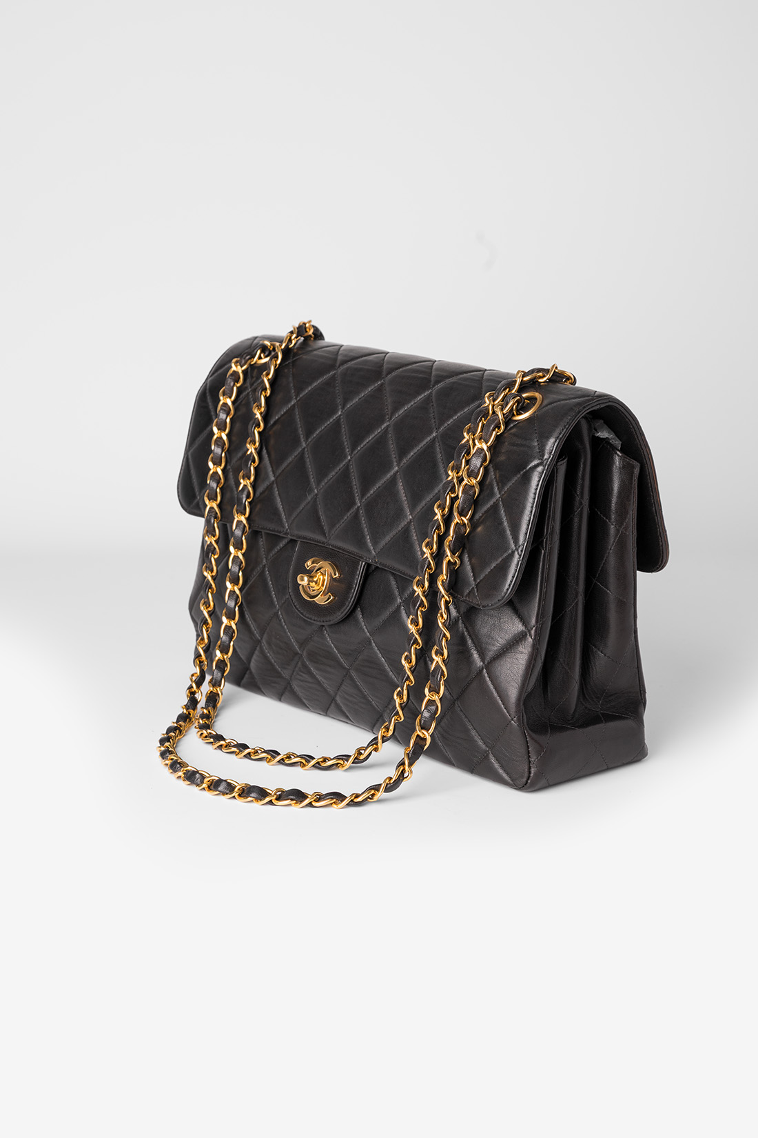 chanel double face vintage bag