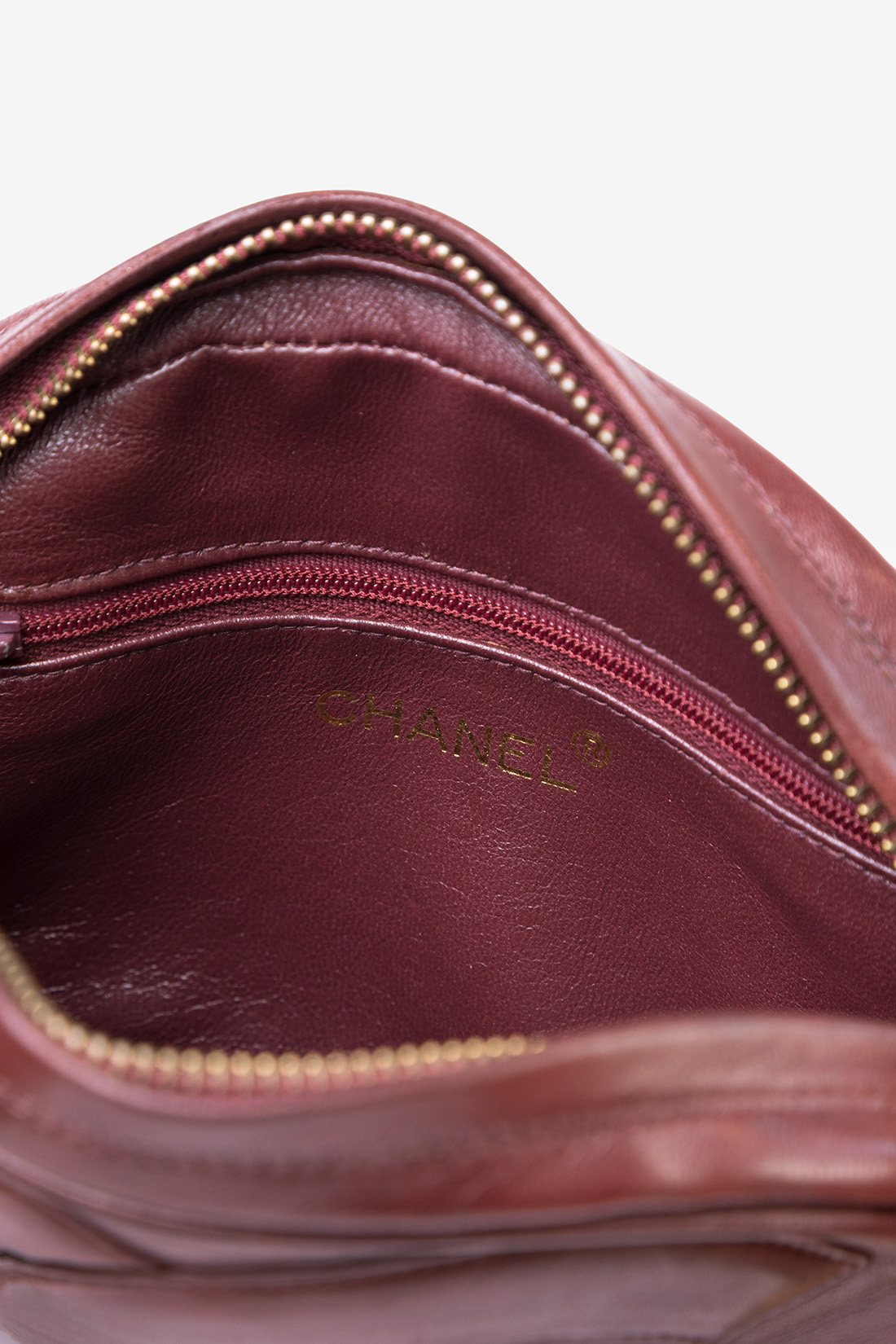 chanel logo interior of bag vintage