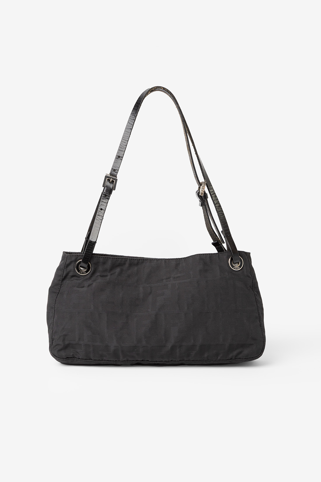 fendi shoulder black bag vintage